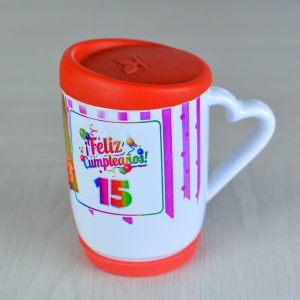 Mug Tapa Caucho y Base